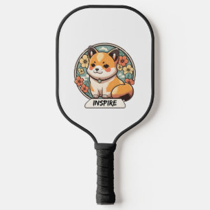 Niedlich Shiba Inu Pup Pickleball Schläger