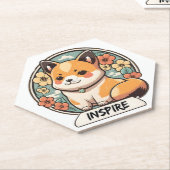 Niedlich Shiba Inu Pup Untersetzer (angewinkelt)