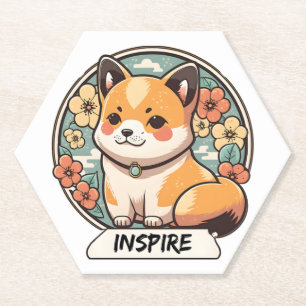 Niedlich Shiba Inu Pup Untersetzer