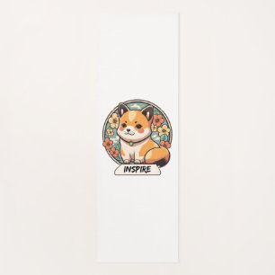 Niedlich Shiba Inu Pup Yogamatte