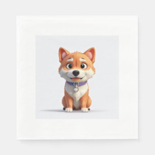 Niedlich Shiba Inu Serviette
