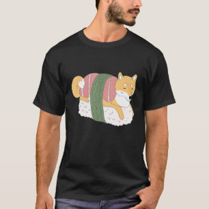 Niedlich Shiba Inu Sushi Shirt Doge Doggo Meme