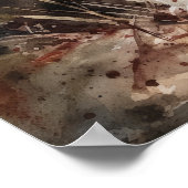 Niedlich Shih Tzu Dog Art Print Poster (Ecke)