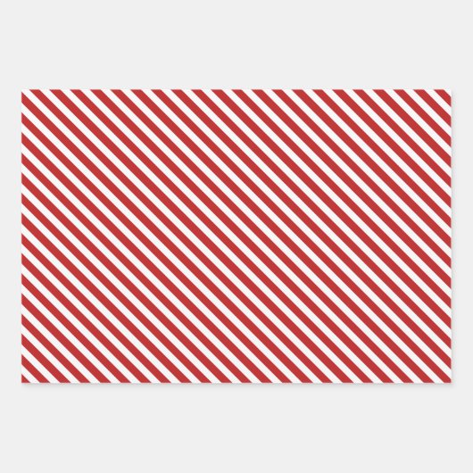 Niedlich Shih tzu Dog & Red Strip Weihnachten Geschenkpapier Set (Vorderseite 3)