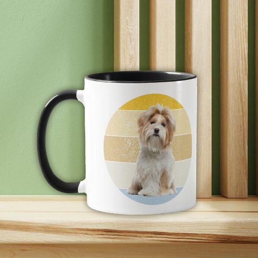Niedlich Shih Tzu Dog Retro Sunset Tasse