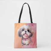 Niedlich Shih tzu Dog Tasche (Vorderseite)
