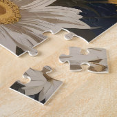 Niedlich Shih Tzu Dog White Daisy Blume Puzzle (Seite)