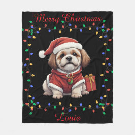 Niedlich Shih Tzu Fleece Blanket