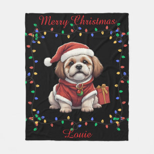 Niedlich Shih Tzu Fleece Blanket