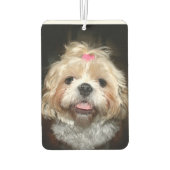 Niedlich Shih Tzu-Gesicht Autolufterfrischer (Rückseite)