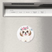 Niedlich Shih Tzu Magnet (In Situ (Geschirrspüler))