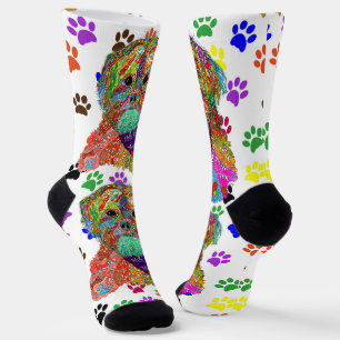 Niedlich Shih Tzu Mama Paw Prints Socks Socken