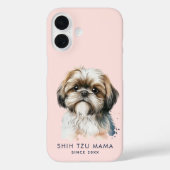 Niedlich Shih Tzu Mama Pink Case-Mate iPhone Hülle (Rückseite)