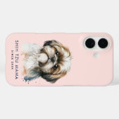 Niedlich Shih Tzu Mama Pink Case-Mate iPhone Hülle (Rückseite (Horizontal))