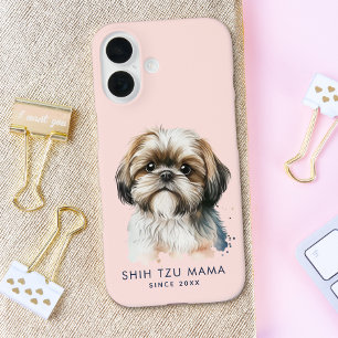 Niedlich Shih Tzu Mama Pink iPhone 16 Hülle