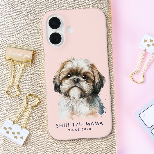 Niedlich Shih Tzu Mama Pink Case-Mate iPhone Hülle
