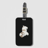 Niedlich Shih Tzu Puppy Gepäckanhänger (Vorderseite Vertikal)