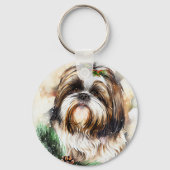 Niedlich Shih Tzu Schlüsselanhänger (Vorderseite)
