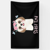 Niedlich Shih Tzu Shitzu Mama Banner (Vertikal)