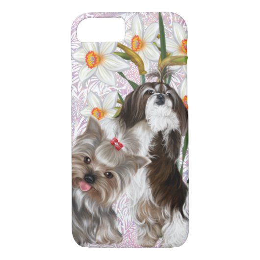 Niedlich Shih Tzu und Yorkie Case-Mate iPhone Hülle (Rückseite)