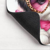 Niedlich Shih-tzu Valentine Mousepad (Ecke)