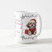 Niedlich Shih Tzu Weihnachts-Tasse Kaffeetasse (VorderseiteRechts)