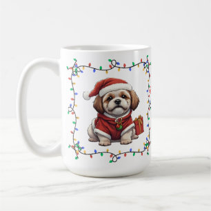 Niedlich Shih Tzu Weihnachts-Tasse Kaffeetasse