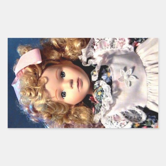 Niedlich Shirley Temple Doll Rechteckiger Aufkleber (Vorderseite)