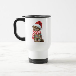 Niedlich Shitzu Dog Lover Funny Xmas Weihnachtsges Reisebecher