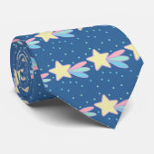 Niedlich Shooting Star Comet Krawatte (Gerollt)