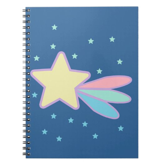 Niedlich Shooting Star Comet Notizblock (Vorderseite)