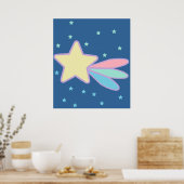 Niedlich Shooting Star Comet Poster (Küche)