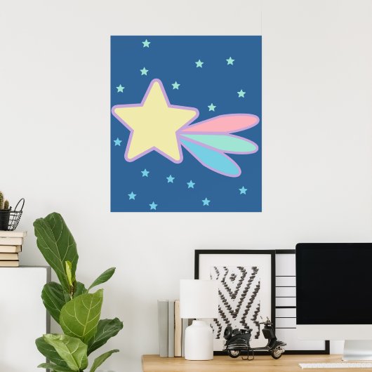 Niedlich Shooting Star Comet Poster (Heimbüro)