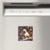 Niedlich Siamese Kitten Weihnachten Magnet (In Situ (Geschirrspüler))