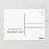 Niedlich Sick Teddy Dog gut Postkarte (Rückseite)