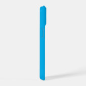 Niedlich Simple Blue Monogram Name + Initial iPhone 15 Hülle (Rechte Seite)