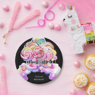Niedlich Simple Candyland Birthday Pappteller