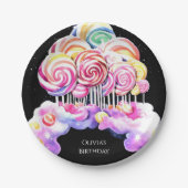 Niedlich Simple Candyland Birthday Pappteller (Vorderseite)