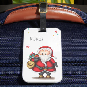 Niedlich Simple Christmas Santa Claus Gepäckanhänger