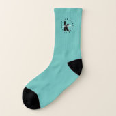 Niedlich Simple Initial Mit Monogramm Socken (Links - Außen)