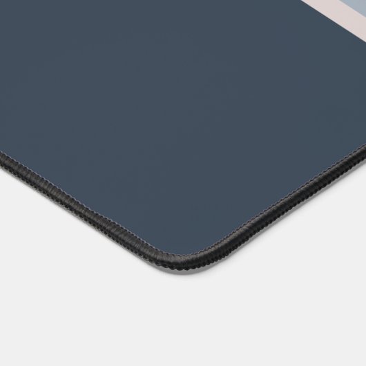 Niedlich Simple Modern Initials Monogram Blue Schreibtischunterlage (Ecke)