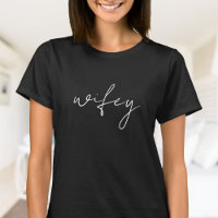 Niedlich Simple Wifey | Weiße Schrift, schwarz