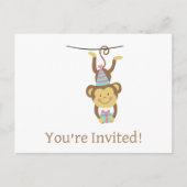 Niedlich sind Sie eingeladen Geburtstagskarten Postkarte (Vorderseite)