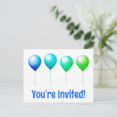 Niedlich sind Sie eingeladen Geburtstagskarten Postkarte (Stehend Vorderseite)