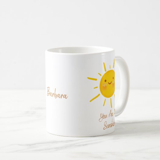 Niedlich sind Sie mein Sonnenscheinangebot Kaffeetasse (VorderseiteRechts)