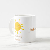 Niedlich sind Sie mein Sonnenscheinangebot Kaffeetasse (Vorderseite Links)