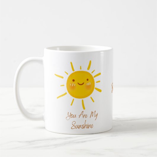 Niedlich sind Sie mein Sonnenscheinangebot Kaffeetasse (Links)