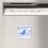 Niedlich Singing Bluebird Magnet (In Situ (Geschirrspüler))