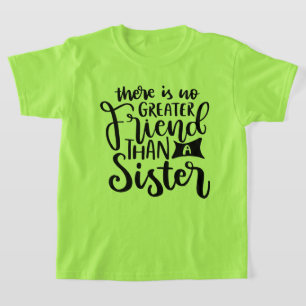 Niedlich Sister Friend Wortart T-Shirt