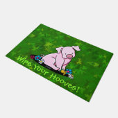 Niedlich Sitzen Hübsches PIG Doormat Fußmatte (Schrägansicht)